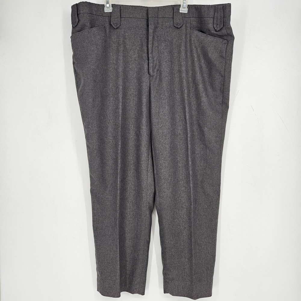 Vintage Circle S Pants Mens 48 Heather Gray Western Formal Classic‎ Polyester